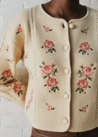 Gilet Caroline - Sézane x Sea NY - Crème Brodé — view 2