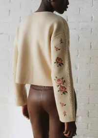 Gilet Caroline - Sézane x Sea NY - Crème Brodé — view 4