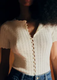 Gilet Doriane - Crème — view 3