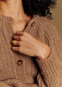 Gilet Emile - Camel Chiné — view 4