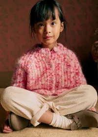Gilet Emile - Multico Rose Orange — view 2