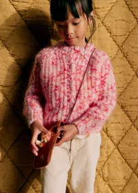 Gilet Emile - Multico Rose Orange — view 3