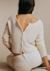 Gilet Gaspard Crop - Écru — view 2