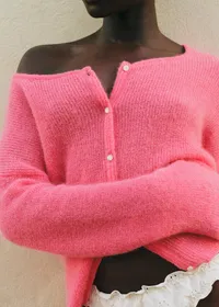 Gilet Gaspard Crop - Rose 90's — view 3