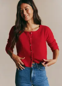 Gilet Gaspard Crop - Rouge Carmin — view 2