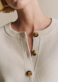 Gilet Isaure - Ecru — view 2