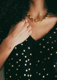 Gilet Lizy - Noir Coeur Doré — view 2