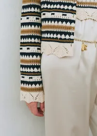 Gilet Mara - Écru / Marine — view 3