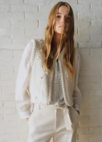 Gilet Nate - Sézane X Sea NY - Ecru — view 2