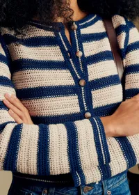 Gilet Onais - Marine / Écru — view 2