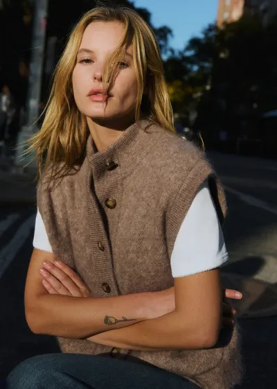 Gilet Thaissa - Taupe