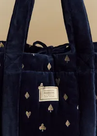 Grand cabas - Sézane x Antoinette Poisson - Bleu Nuit — view 2