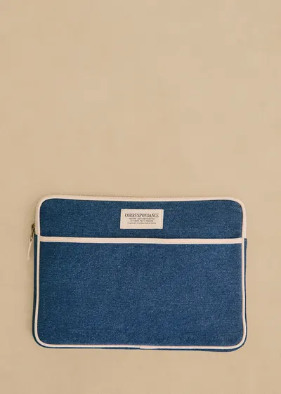 Housse d'ordinateur - Denim