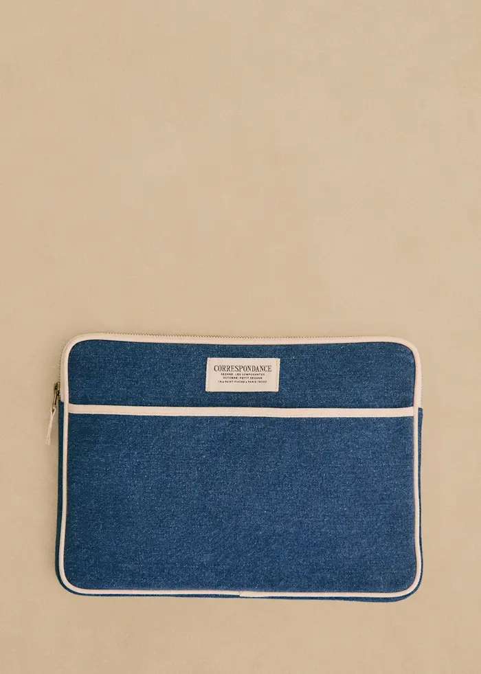 Housse d'ordinateur - Denim