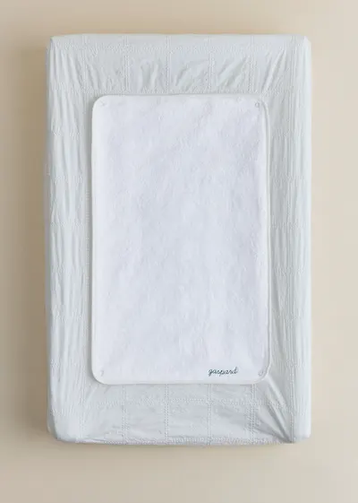 Housse matelas à langer - Broderie Patchwork