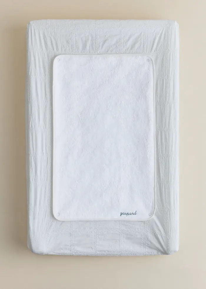 Housse matelas à langer - Broderie Patchwork