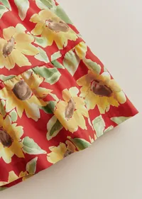 Jupe Annabelle - Imprimé Tournesols Rouge — view 4