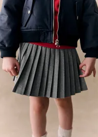 Jupe Charlotte - Flanelle Gris Chiné — view 2