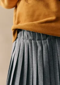 Jupe Charlotte - Flanelle Gris Chiné — view 3