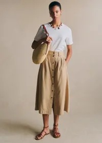 Jupe Clarina - Beige Safari — view 2