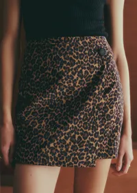 Jupe Laure - Imprimé Winter Leopard Big — view 2