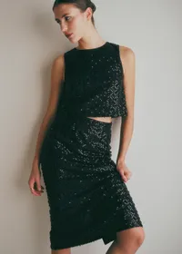 Jupe Magalia - Sequins Noirs — view 2