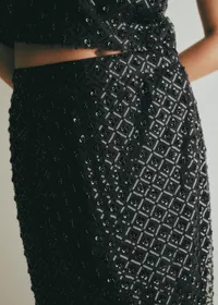 Jupe Magalia - Sequins Noirs — view 3