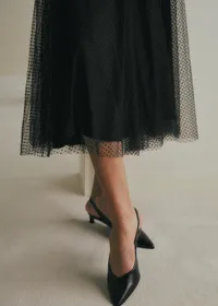 Jupe Masha - Plumetis Noir — view 2