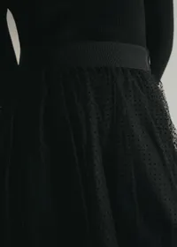 Jupe Masha - Plumetis Noir — view 4