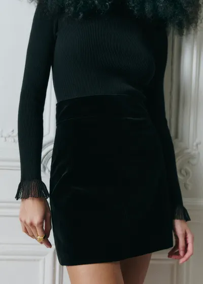 Jupe Neli - Noir Velours