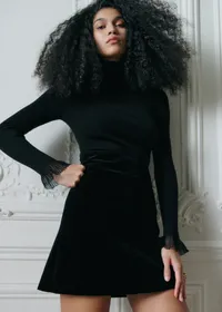 Jupe Neli - Noir Velours — view 2