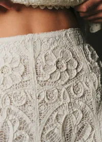 Jupe Soelle - Broderie Unie Ecru — view 3