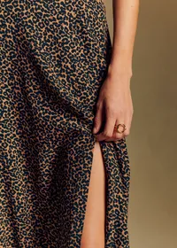 Jupe Tan - Imprimé Leopard Brun — view 2