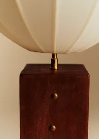 Lampe à poser scandinave vintage en teck - Teck — view 2