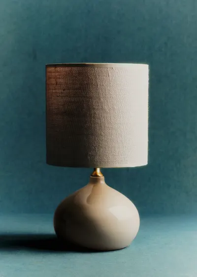 Lampe Banjo petit modèle - Écru - Abat-jour Dolce - Jute Écru
