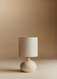 Lampe Banjo petit modèle - Écru - Abat-jour Dolce - Jute Écru — view 2