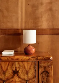 Lampe Banjo petit modèle - Rouille - Abat-jour Dolce - Jute Écru — view 5