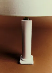 Lampe blanche en céramique vintage - Céramique — view 2