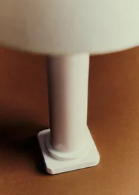Lampe blanche en céramique vintage - Céramique — view 3