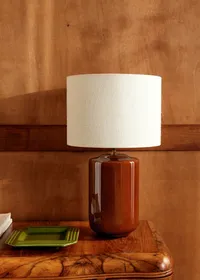 Lampe Mezzo - Caramel - Abat-jour Dolce - Jute Écru — view 3