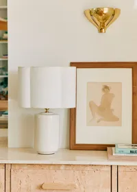 Lampe Mezzo - Crème - Abat-jour Boléro - Jute Écru — view 3