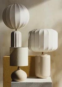 Lampe Mezzo - Crème - Abat-jour Mezzo - Écru — view 3