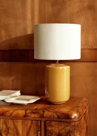 Lampe Mezzo - Safran - Abat-jour Dolce - Jute Écru — view 2