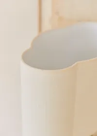 Lampe Mezzo - Sauge - Abat-jour Boléro - Jute Écru — view 2