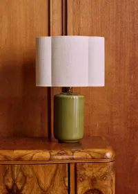 Lampe Mezzo - Sauge - Abat-jour Boléro - Jute Écru — view 4
