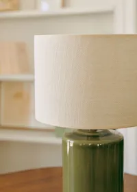 Lampe Mezzo - Sauge - Abat-jour Dolce - Jute Écru — view 2