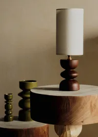 Lampe Romie Objetti Petit Modèle - Noyer - Abat-jour Petit Modèle Romie — view 3