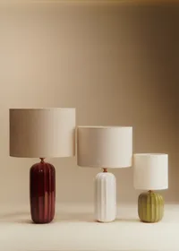 Lampe Traviata - écru - Abat-jour Dolce - Jute Écru — view 2