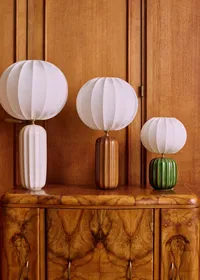 Lampe Traviata grand modèle - Ecru - Abat-jour Sonate - Écru — view 2