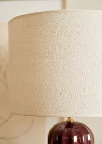 Lampe Traviata Grand Modèle - Moka - Abat-jour Dolce - Jute Écru — view 2